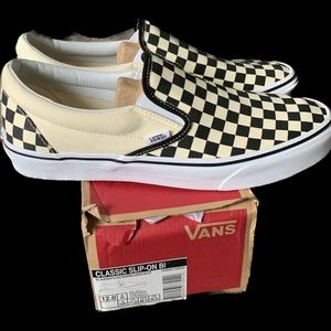 Classic Vans Slip-Ons checkerboard.